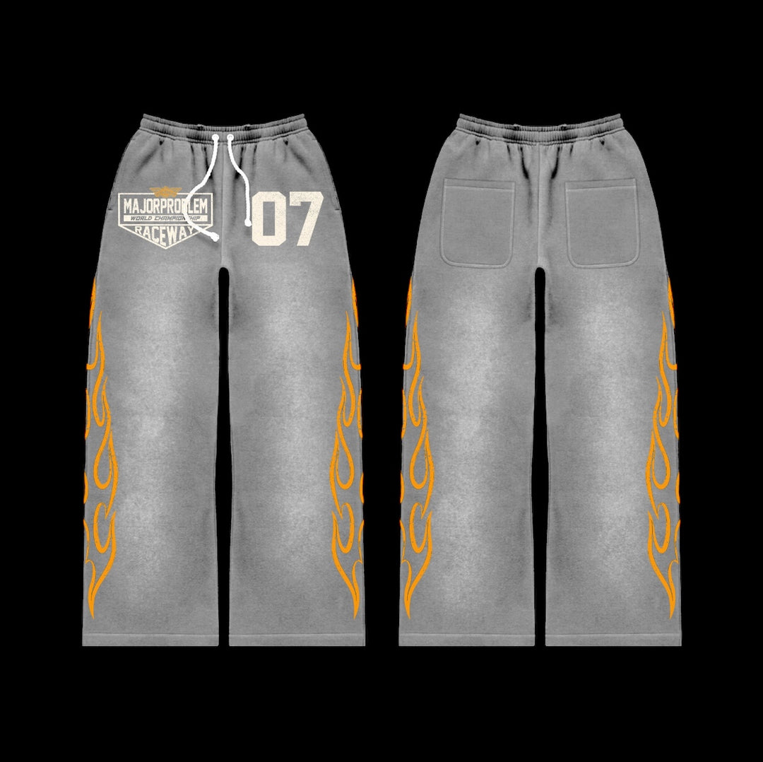 MAJORPROBLEM® Raceway Full Tracksuit – Grey (Tokyo Edition)