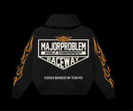 Load image into Gallery viewer, MAJORPROBLEM RACEWAY “Based In Tokyo” Hoodie — Black