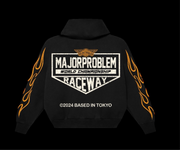 MAJORPROBLEM RACEWAY “Based In Tokyo” Hoodie — Black