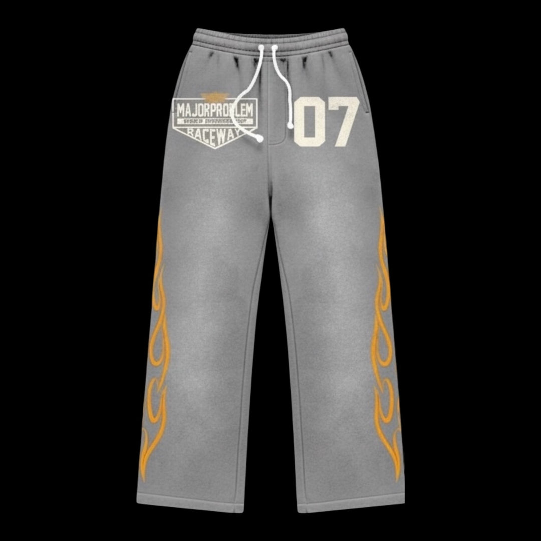 MAJORPROBLEM® Raceway Full Tracksuit – Grey (Tokyo Edition)