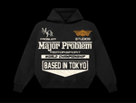 Load image into Gallery viewer, MAJORPROBLEM RACEWAY “Based In Tokyo” Hoodie — Black