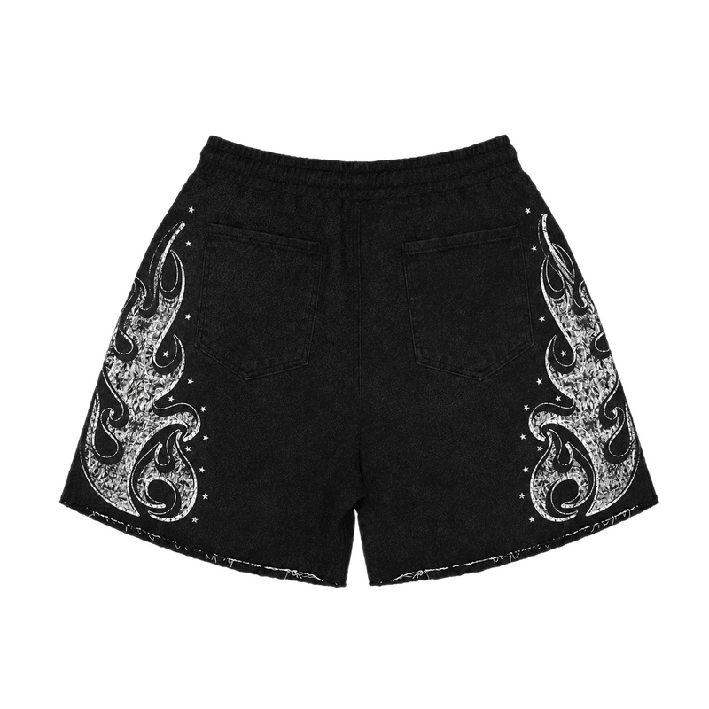 Flame Shorts back back